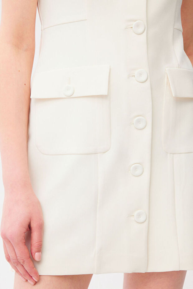 Kolsuz Mini Elbise - 2