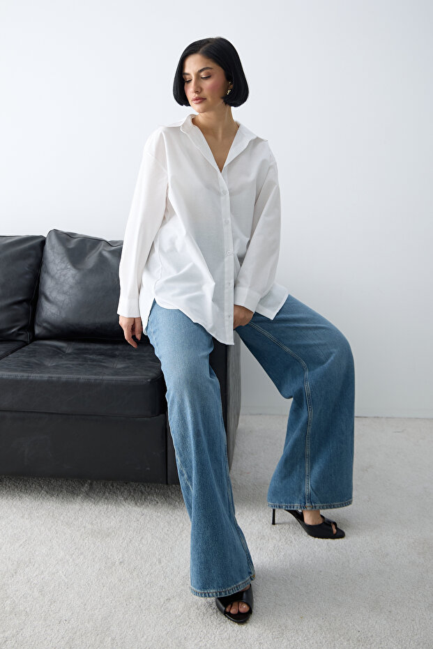 Loose Oversized Basic Shirt - 1
