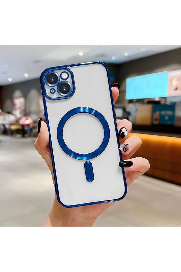 Transparent Soft Silicone Magsafe Wireless Phone Case Compatible with iPhone 14 Plus