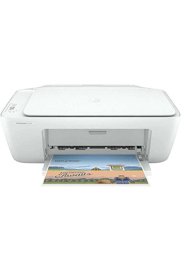 طابعة HP Deskjet 2320 متعددة الوظائف مع منفذ USB، طابعة مدمج للطباعة والمسح الضوئي والنسخ