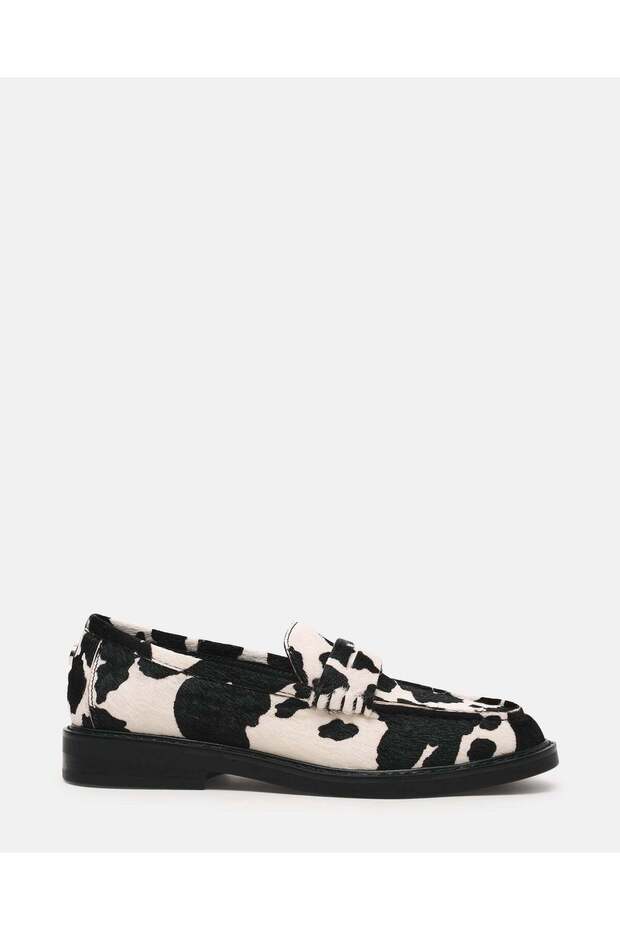 Adison Solid Black Loafers