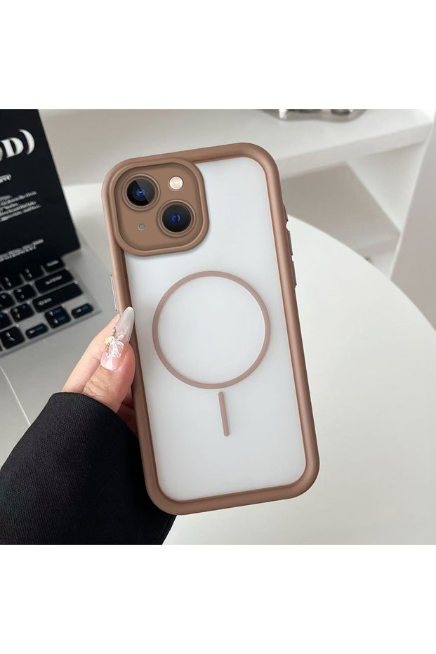 iPhone 13 Compatible Transparent Magsafe Wireless Corner Silicone Phone Case
