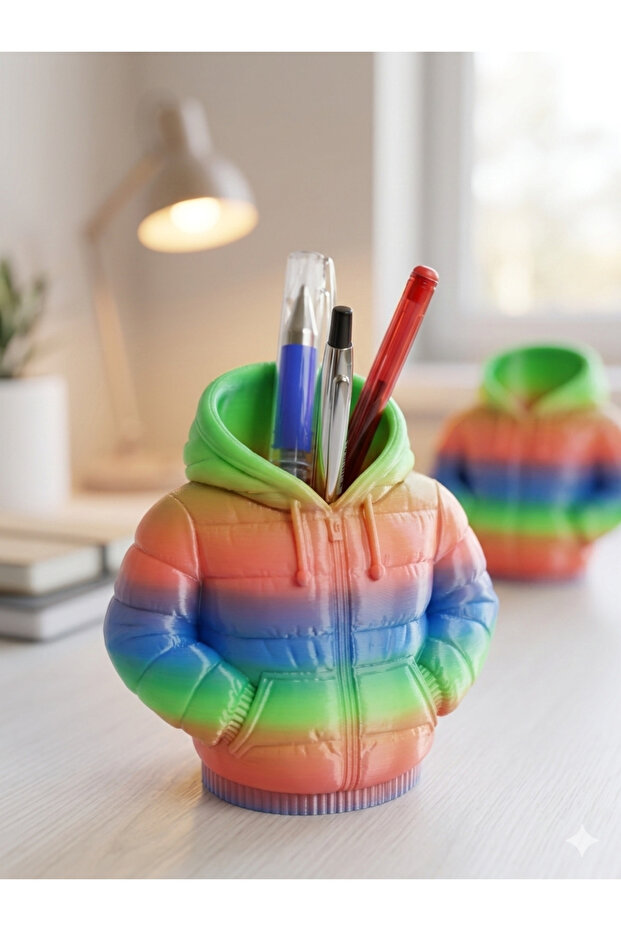 Pencil holder in the shape of a mount
