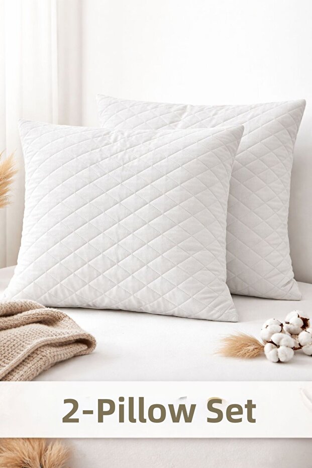 2-Piece Pillowcase / P Cotton U / Quilted / 50X70 cm