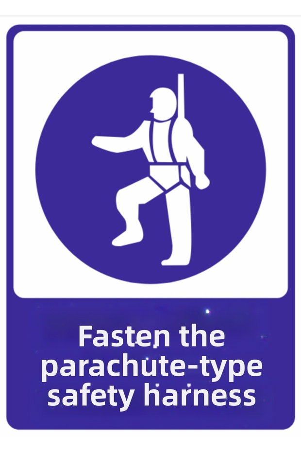 Parachute Type Safety Kem Belt Tak a Quality Dekota Print – 3 mm Forex Warning Sign 25 cm × 35cm