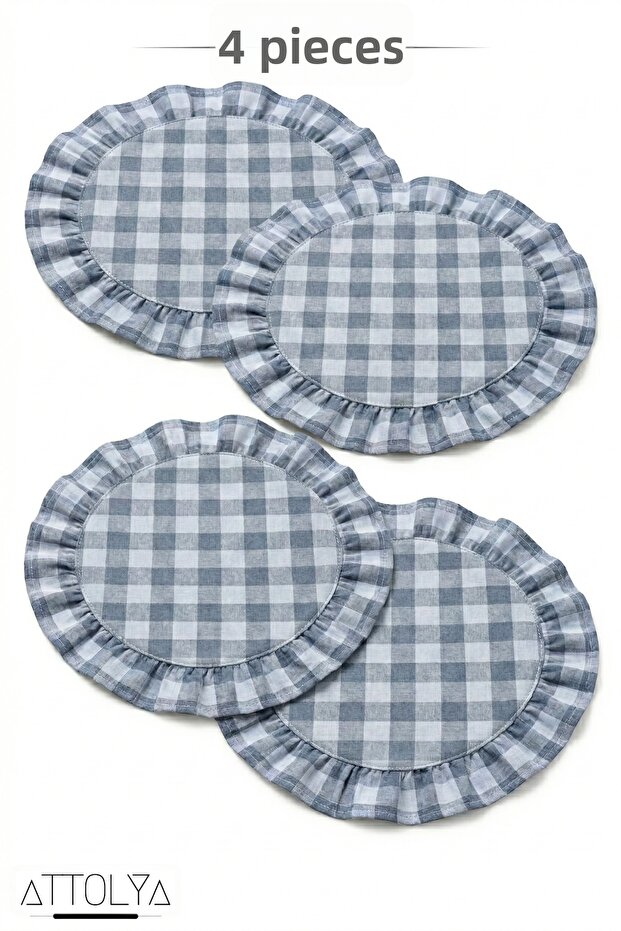 سوبرا، مزينة بالكشكشة مفرش طاولة فردي - 2