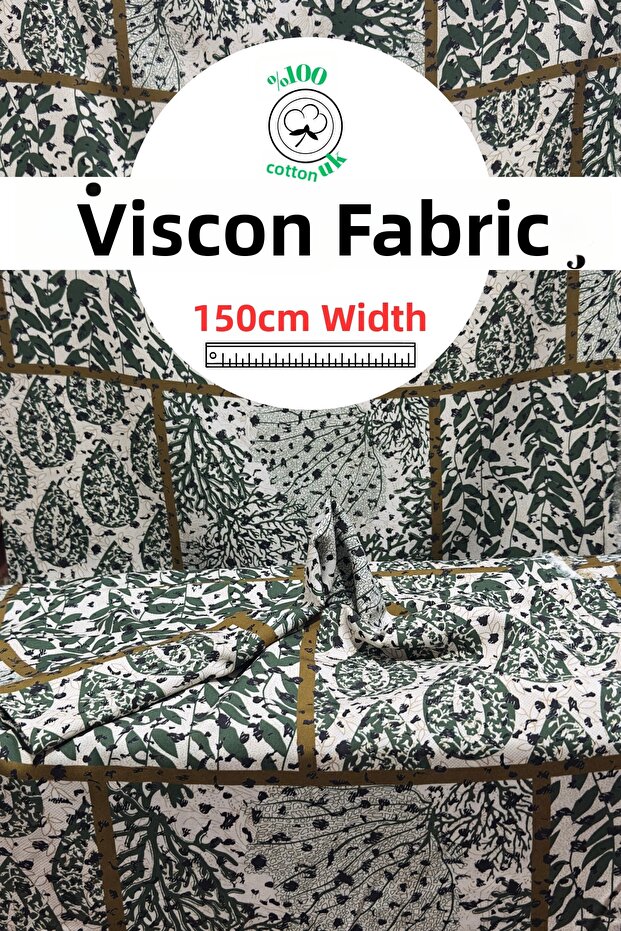 Premium Viscose Fabric – Non-Sweating Summer Dress Fabric – by the Meter