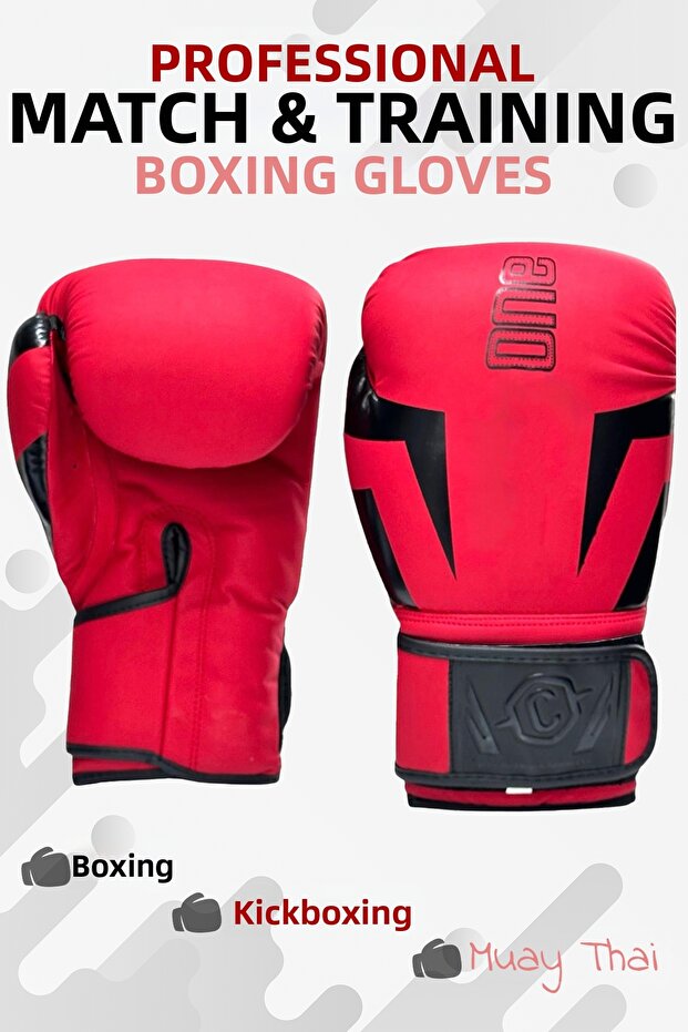 High Quality Professional Leather Boxing Gloves Kick Boxing Muay Thai 12 oz Boxing Match and Sparring Gloves