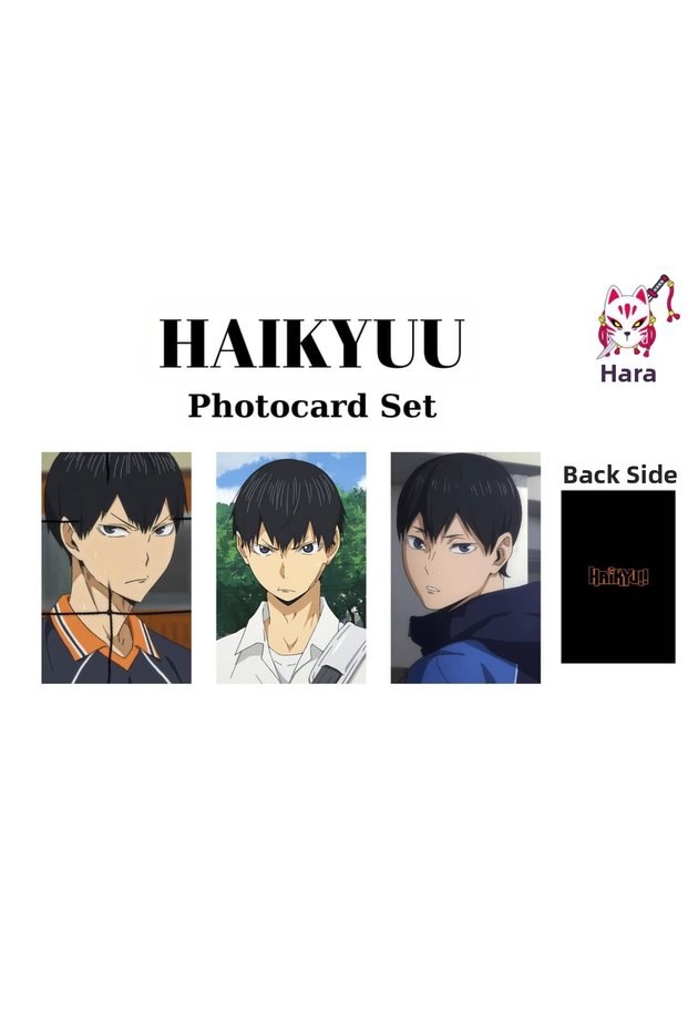 Haikyuu Anime Tobio Kageyama Anime Photocard Set / Collection Card Set