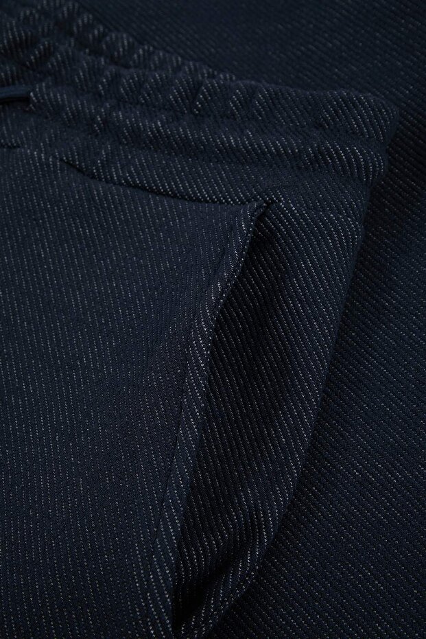 Lacivert Düşük Omuz Regular Fit Tok Kumaş Eşofman Takımı TMNSS26EM00003 - 6
