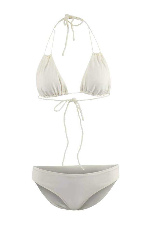 Ekru Tünelli Üçgen Kaplı Regular Normal Bel Bikini Takımı TBESS25BT00072 - 4