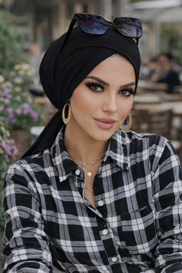 Siyah Çapraz Bone - 2