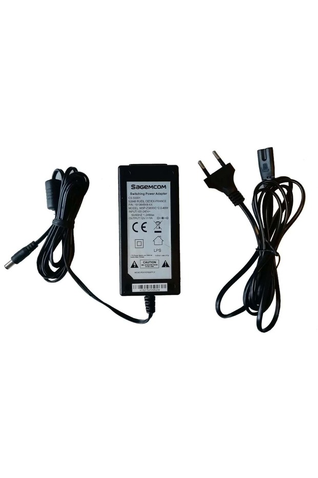 Sagemcom 12V 5A Adaptör - 1
