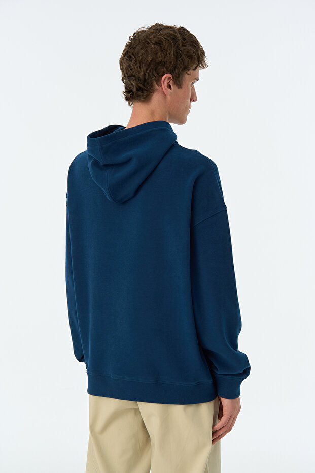 Basic SuperSoft Hoodie - Lacivert - 5