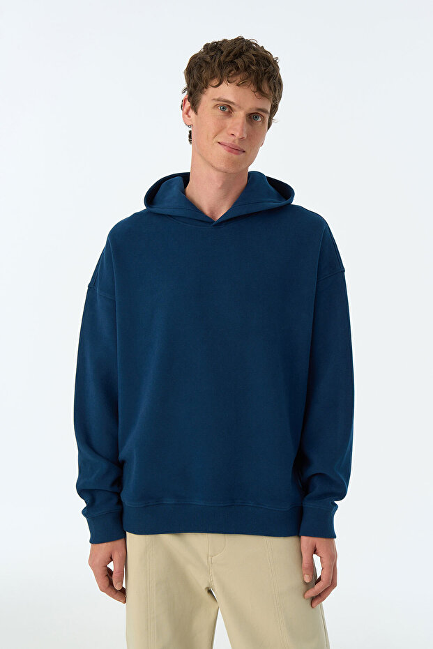 Basic SuperSoft Hoodie - Lacivert - 3