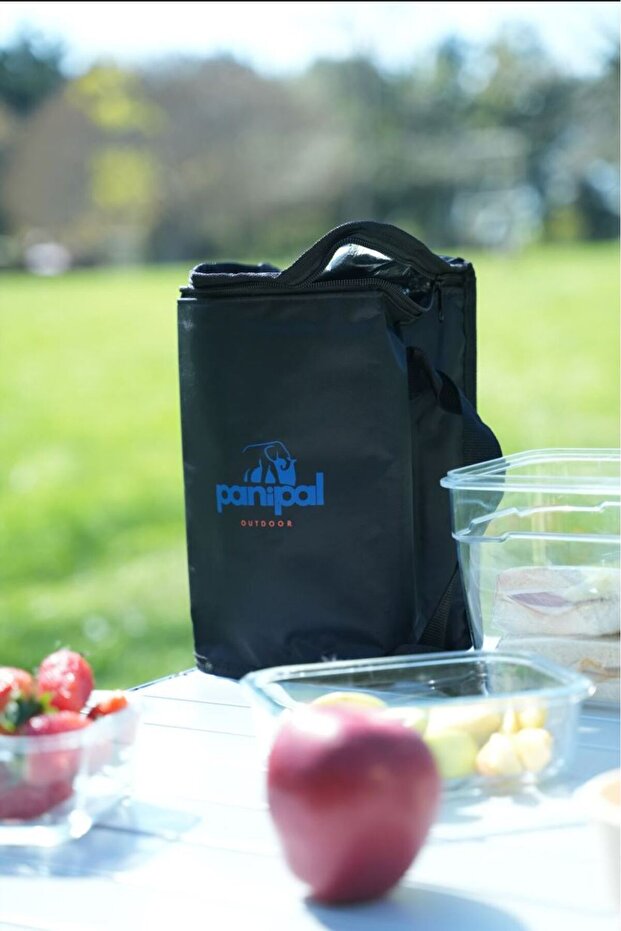 Thermo Bag - Thermal Protected (Hot/Cold) Black Travel, Camping and Picnic Bag 6 Lt