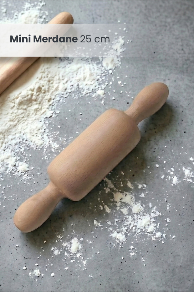 Mini Boy Ahşap Merdane 25 Cm - 1