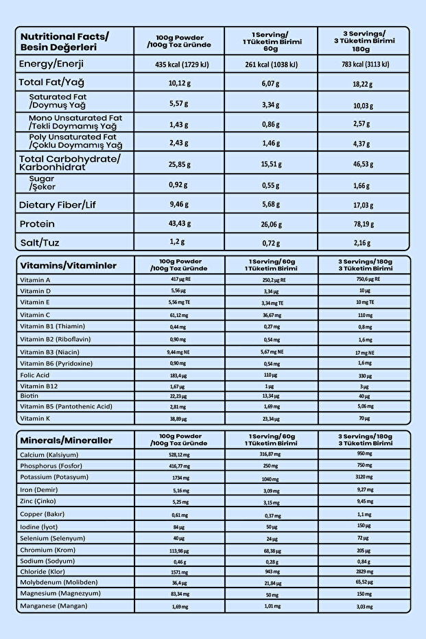 Proteinli Öğün Tozu - Smooth Vanilla 600gr - 10 Servis - 7
