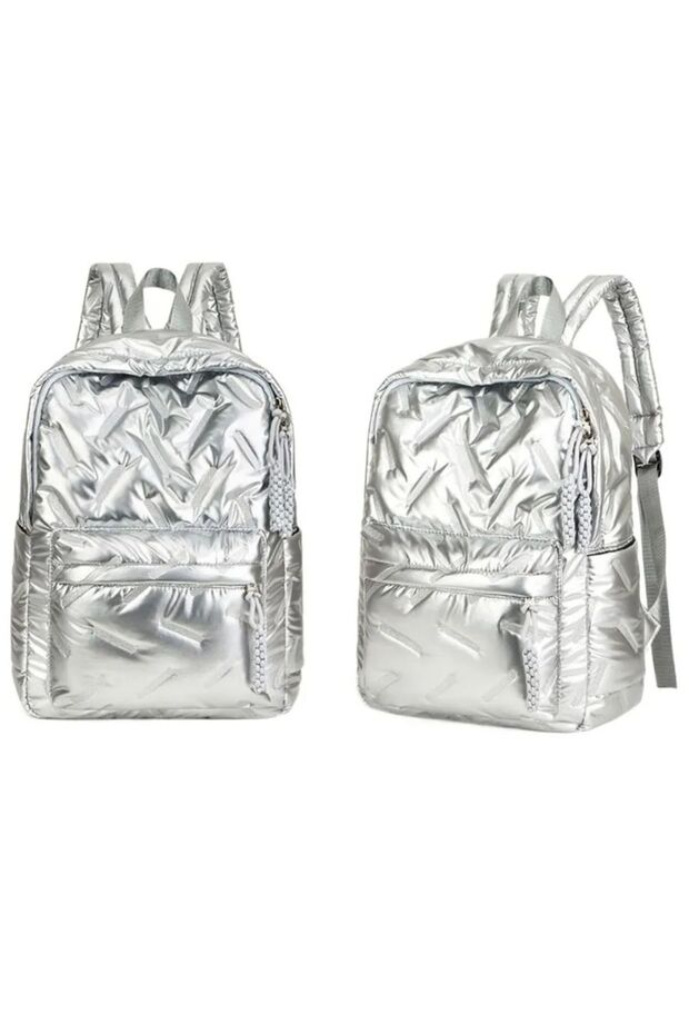 Shiny Backpack Silver - 3