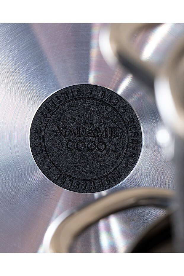 طقم أواني طهي تيتانيوم 7 قطع - أسود - 7