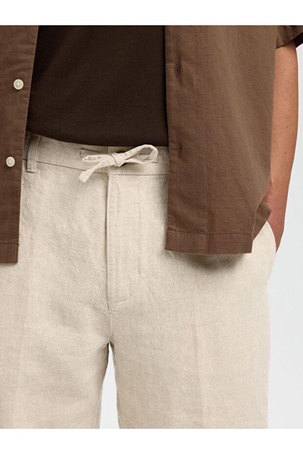 Shorts aus Leinengemisch Regular Fit - 5