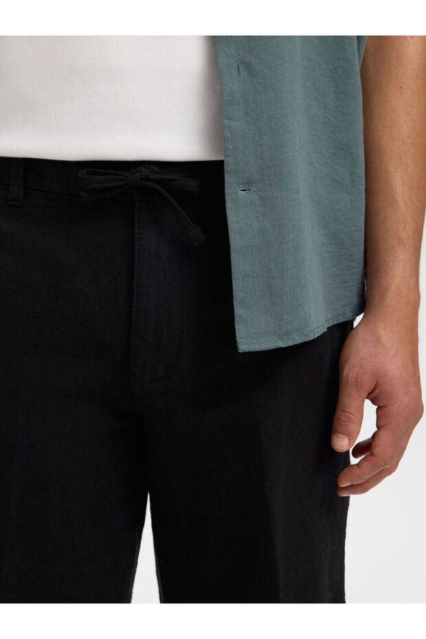 Shorts aus Leinengemisch Regular Fit - 5