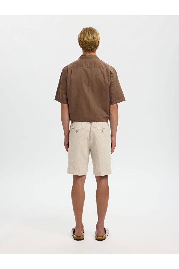 Shorts aus Leinengemisch Regular Fit - 3