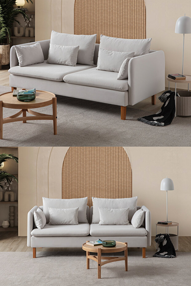 Flexy Üçlü Kanepe KREM - 1