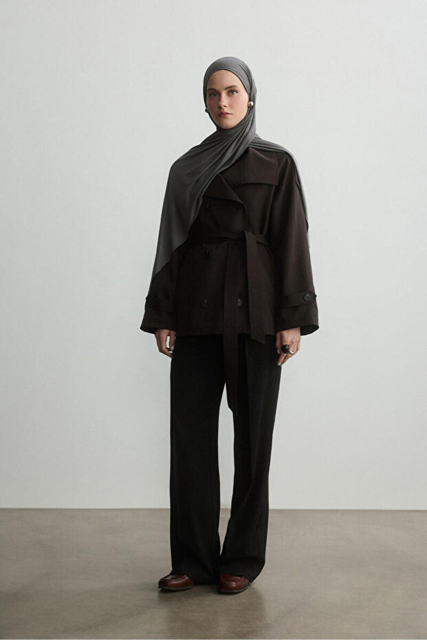 GRİ BAMBU PENYE ŞAL - 6