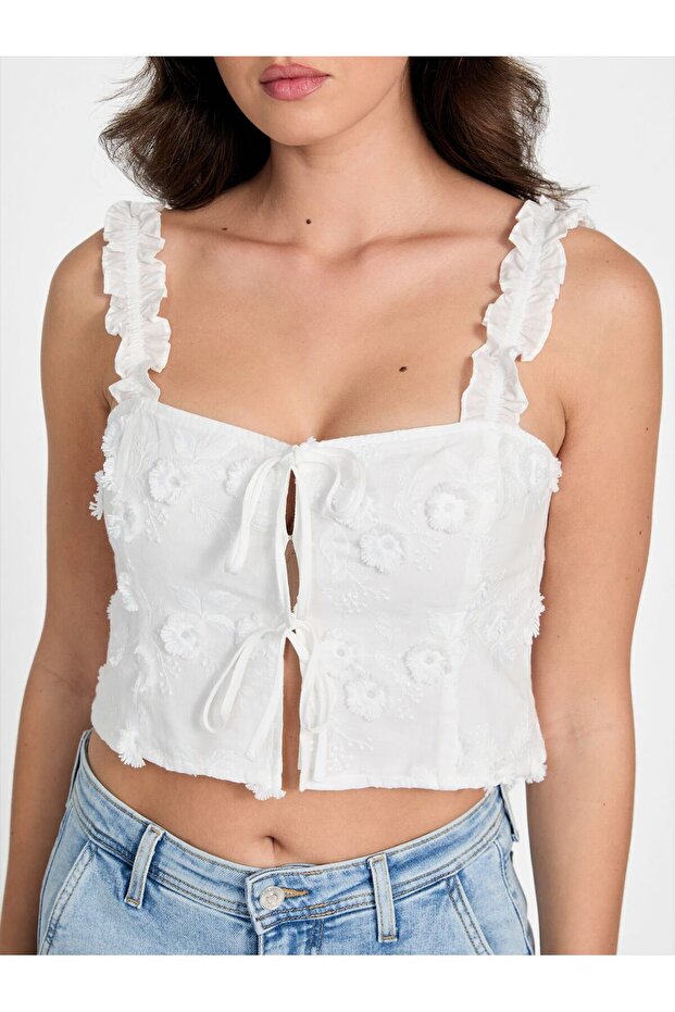 بلوزة دانتيل مقصوصة - 3