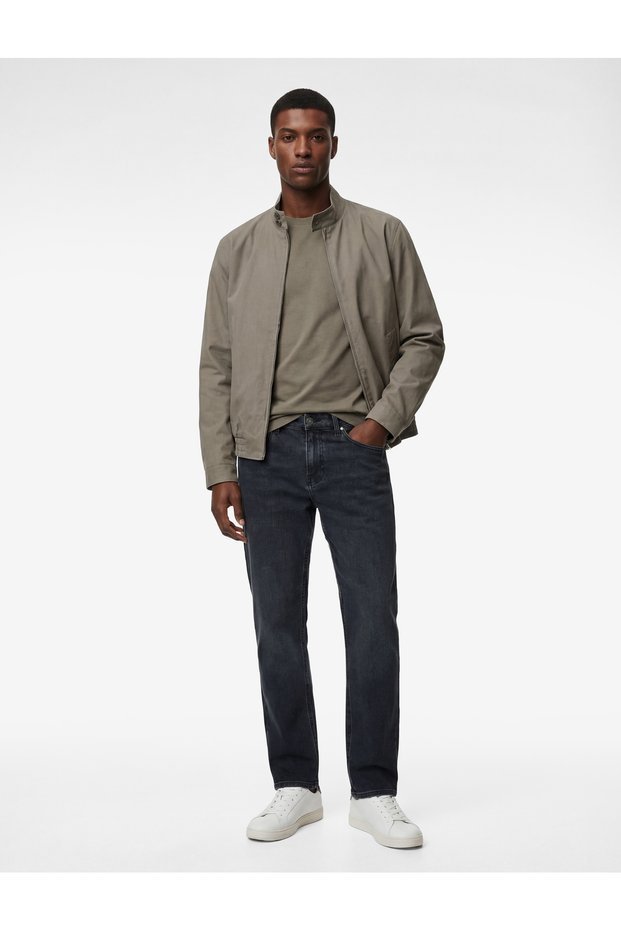 Regular Waist Cotton Straight Fit Jean Pants - Mark Jean