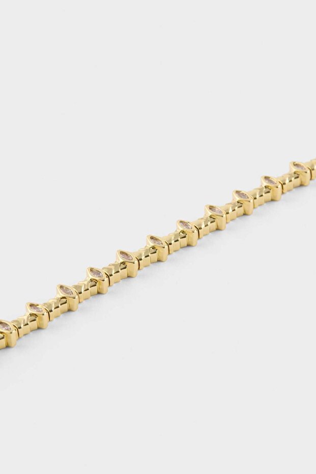 Reis X Defacto Stone Gold Bracelet G2690Axns