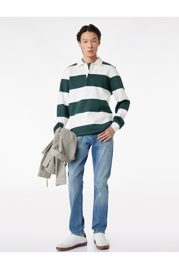 Slim Fit Jean Trousers with Regular Waist Pockets - Brad Jean