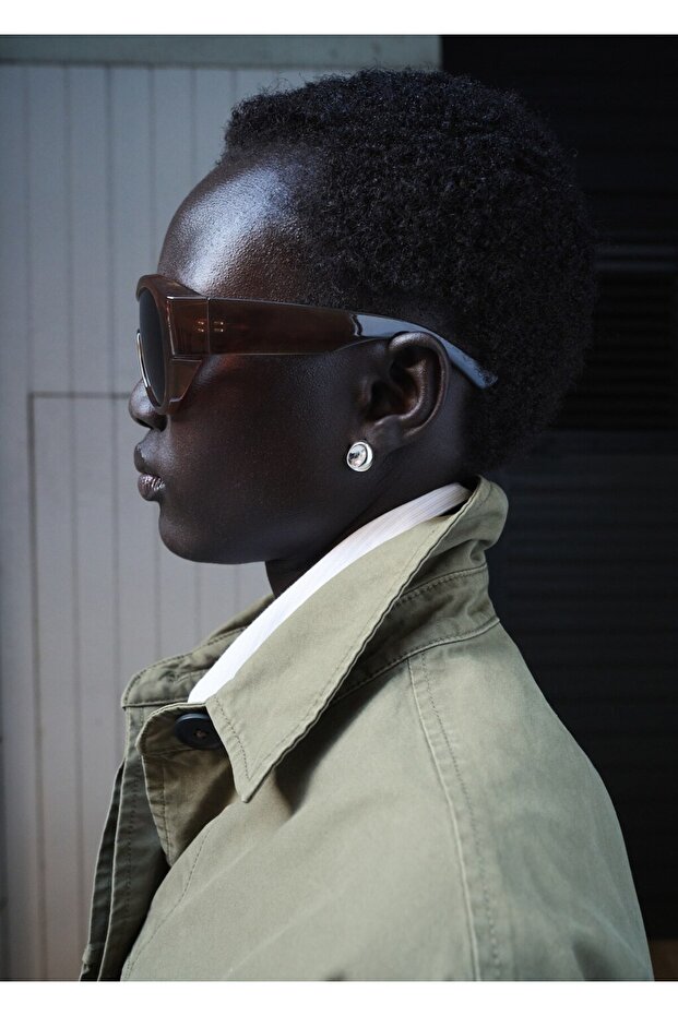 Oversize denim parka - 6