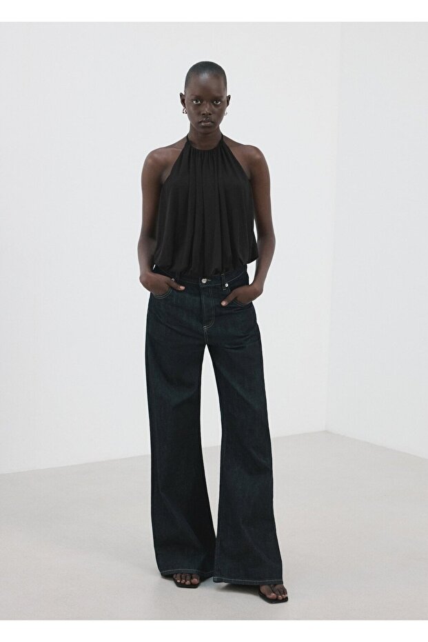 Balon görünümlü halter yaka body - 2