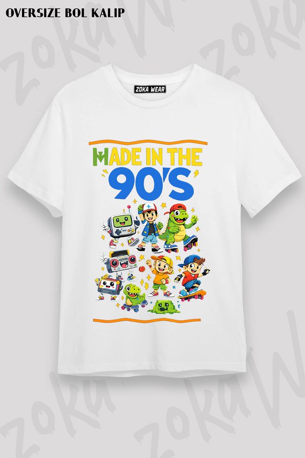 Unisex Oversize Fit Toy Story 90's Design Printed Tshirt
