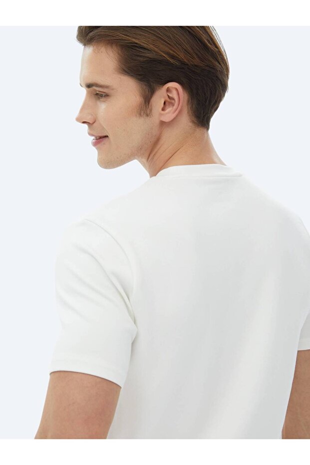 Μπλουζάκι Ecru Plain Crew Neck - 6