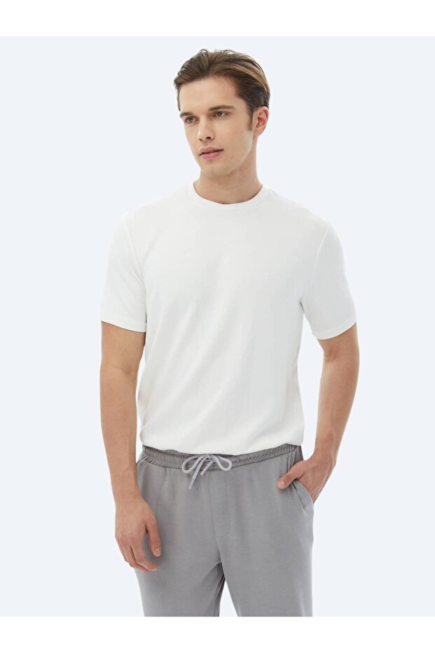 Μπλουζάκι Ecru Plain Crew Neck - 5