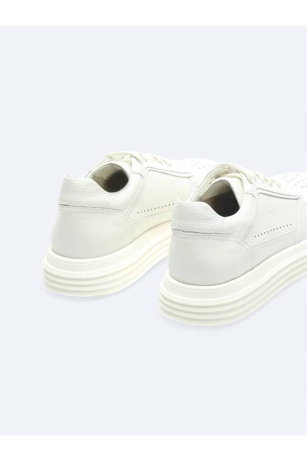 Off-White Leather Sneakers - 5