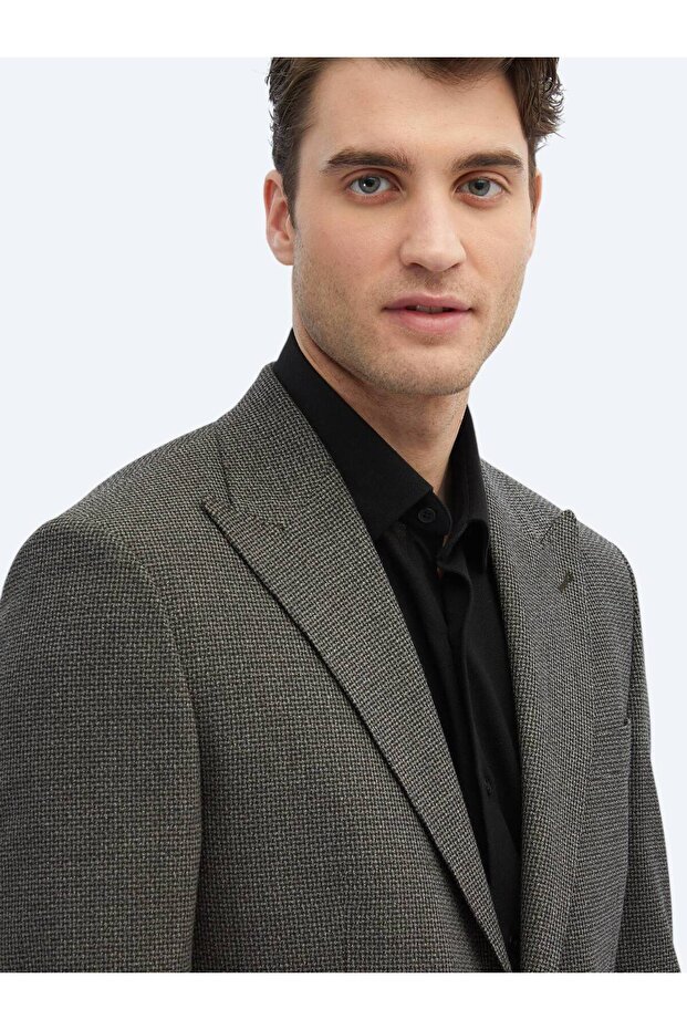 سترة عصرية منقوشة بنقشة المنك - 3