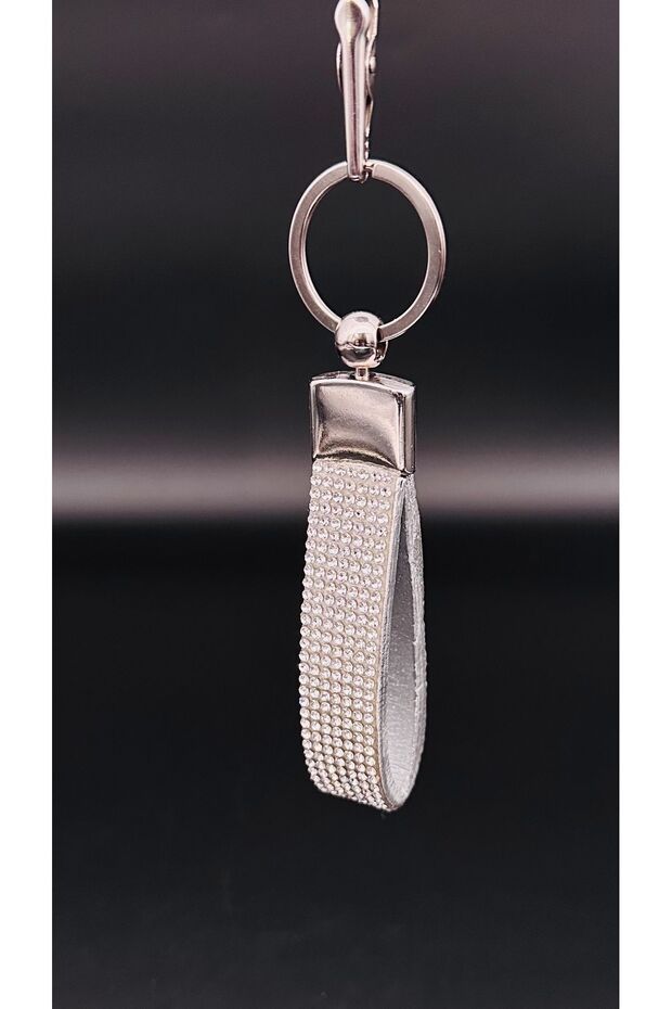 Silver Stone Keychain - 2