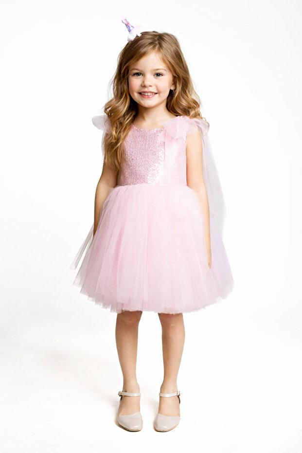 Sequined Sleeveless Ballerina Dress 1504