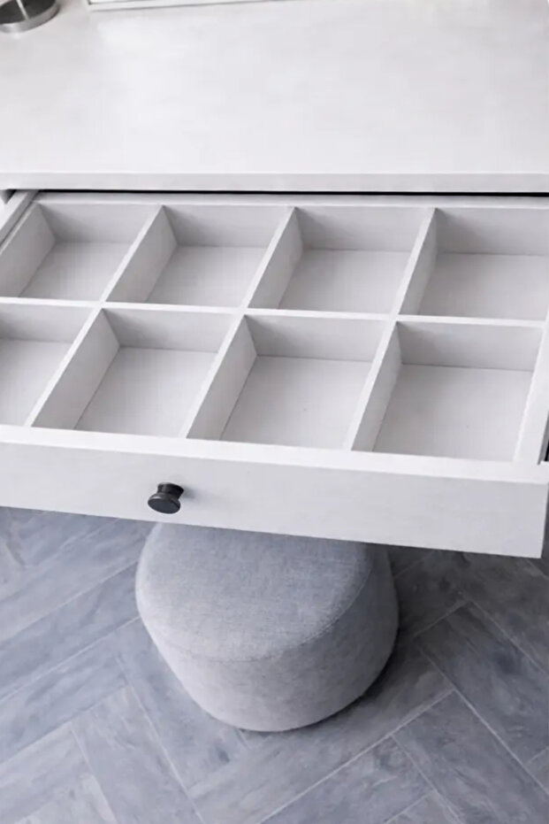 Makyaj Masası Tek çekmeceli Beyaz - 2