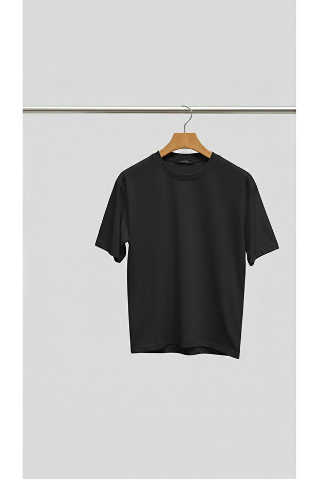 SİYAH BASIC TSHIRT - 1