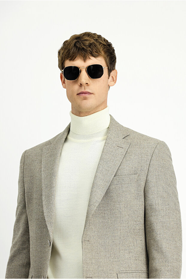 سترة دوبي من الصوف بقصة عادية - 4