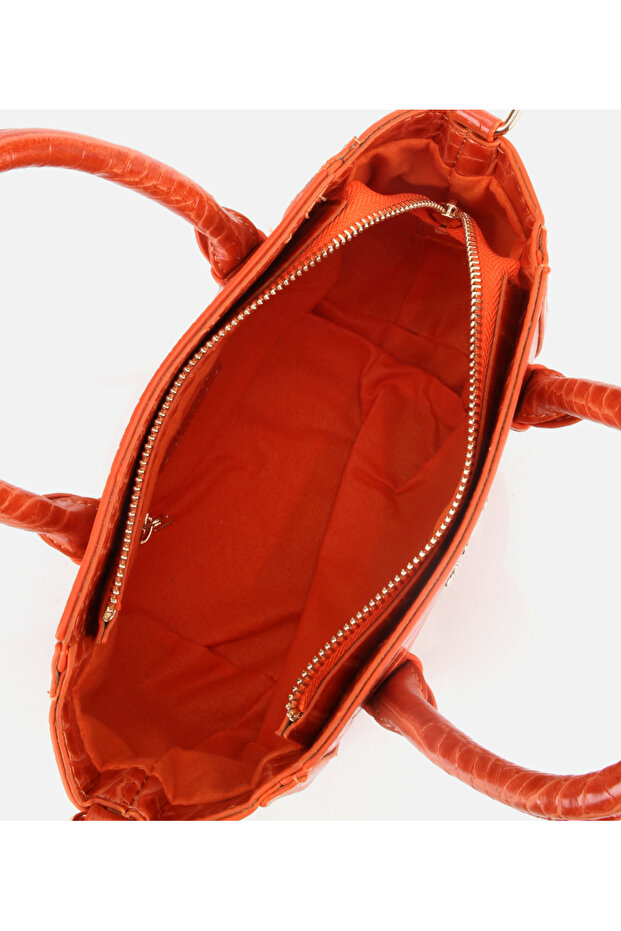 Kadın Turuncu Mini Çanta - 7
