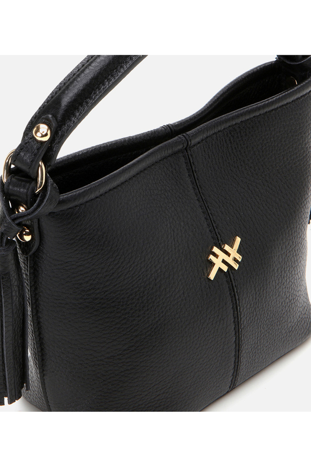 Kadın Deri Siyah Mini (Çapraz) Çanta - 5