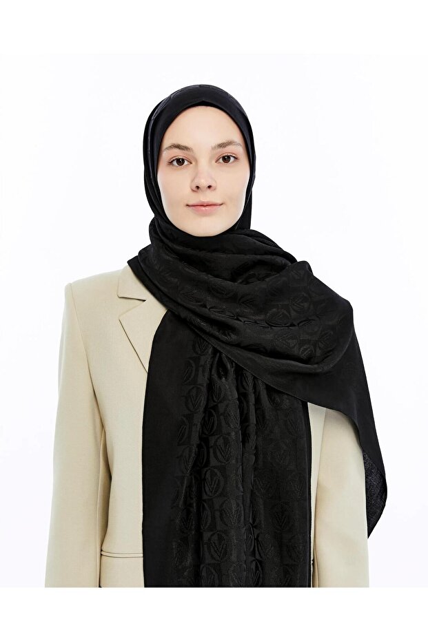 Black Alia Shawl - 4
