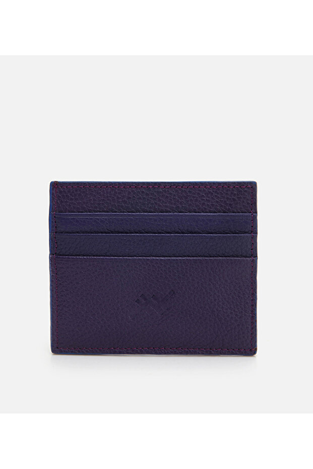 Hakiki Deri Mor Erkek Cüzdan - 1