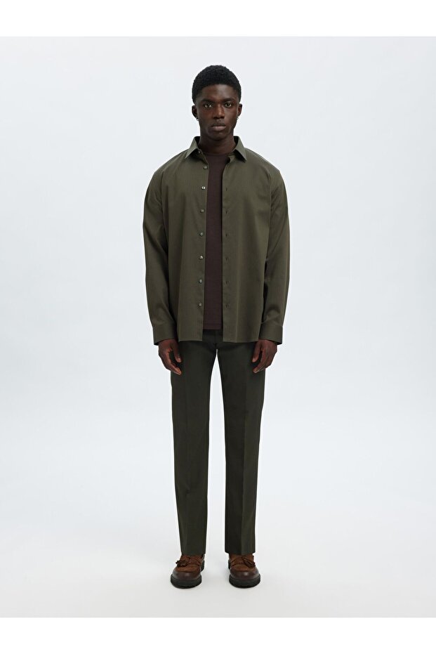 Hose Gewebter Wollgemisch - 4